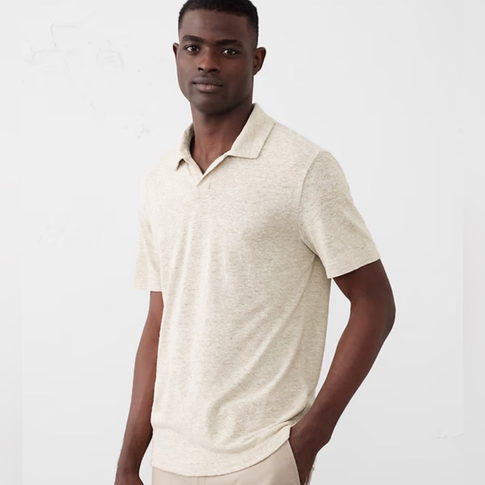Banana Republic Men's Beige Polo Shirt